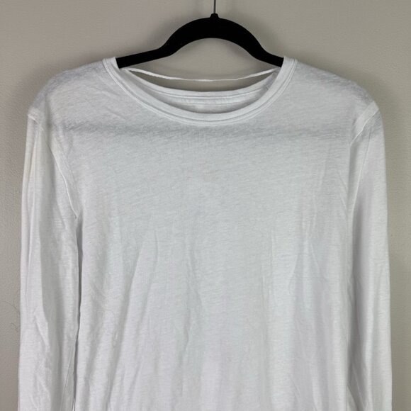 We The Free White Long Sleeve Tee Organic Cotton Blend Women’s M Casual Top - Picture 3 of 8
